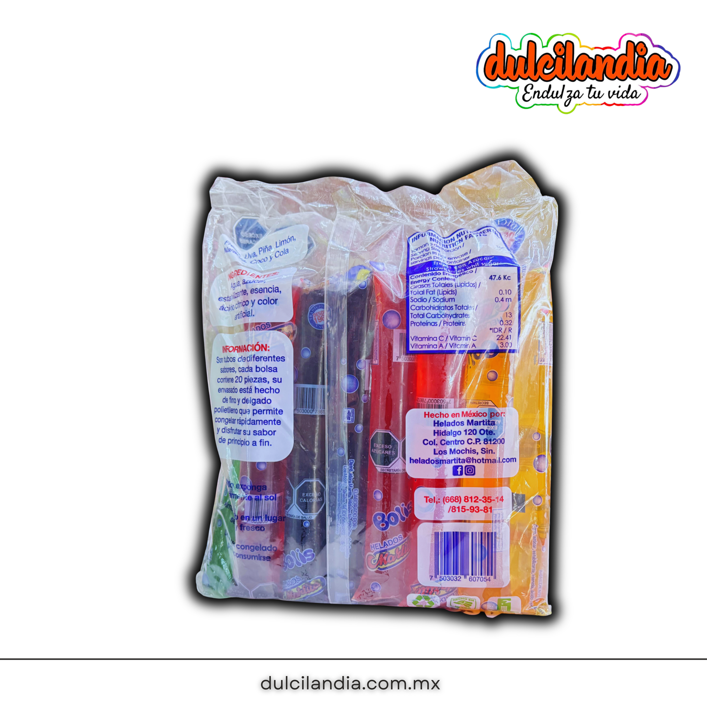 Bolis Surtidos HELADOS MARTITA Bolsa c/20