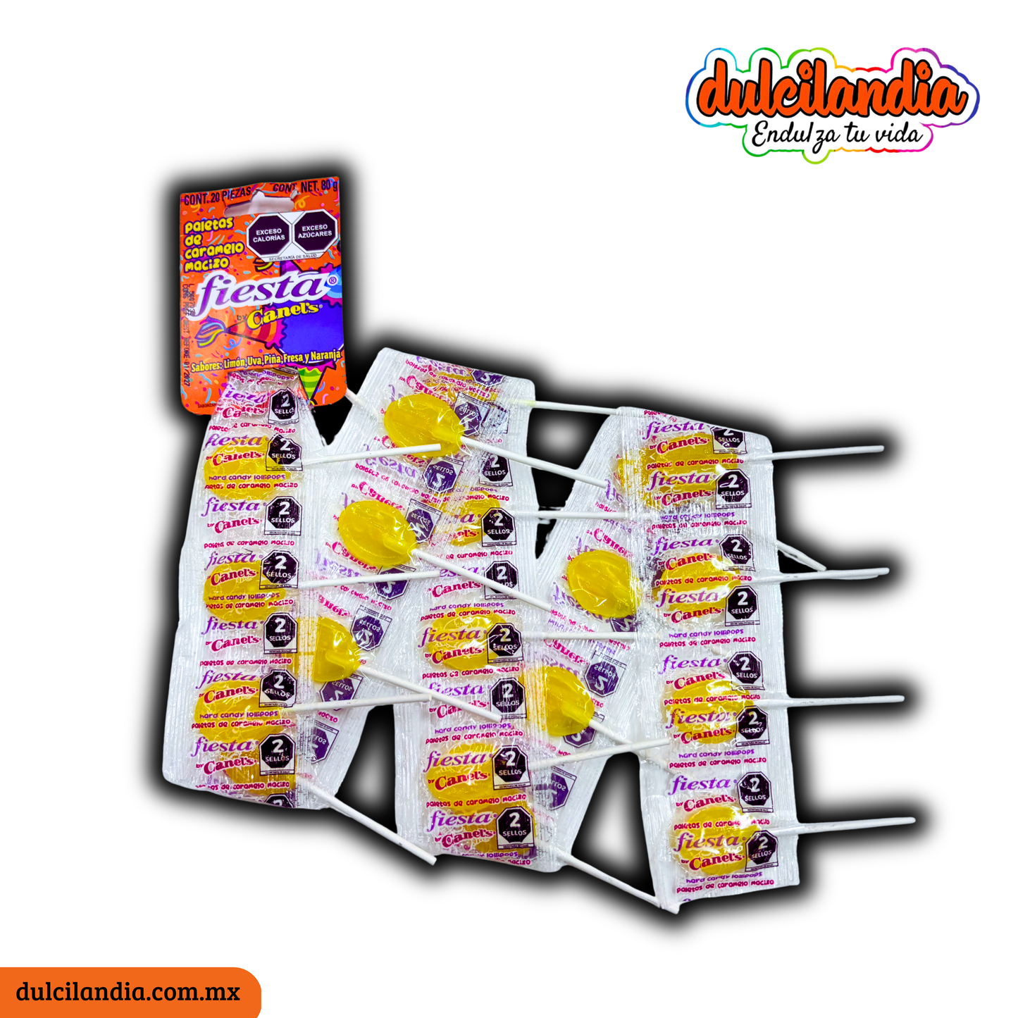 Paletas Fiesta Piña 4g CANEL’S Tira c/20