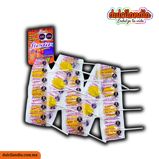 Paletas Fiesta Piña 4g CANEL’S Tira c/20