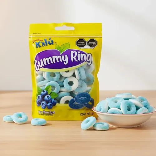 Gomitas Gummy Ring Aros de Mora Azul KALÚ Bolsa 1Kg
