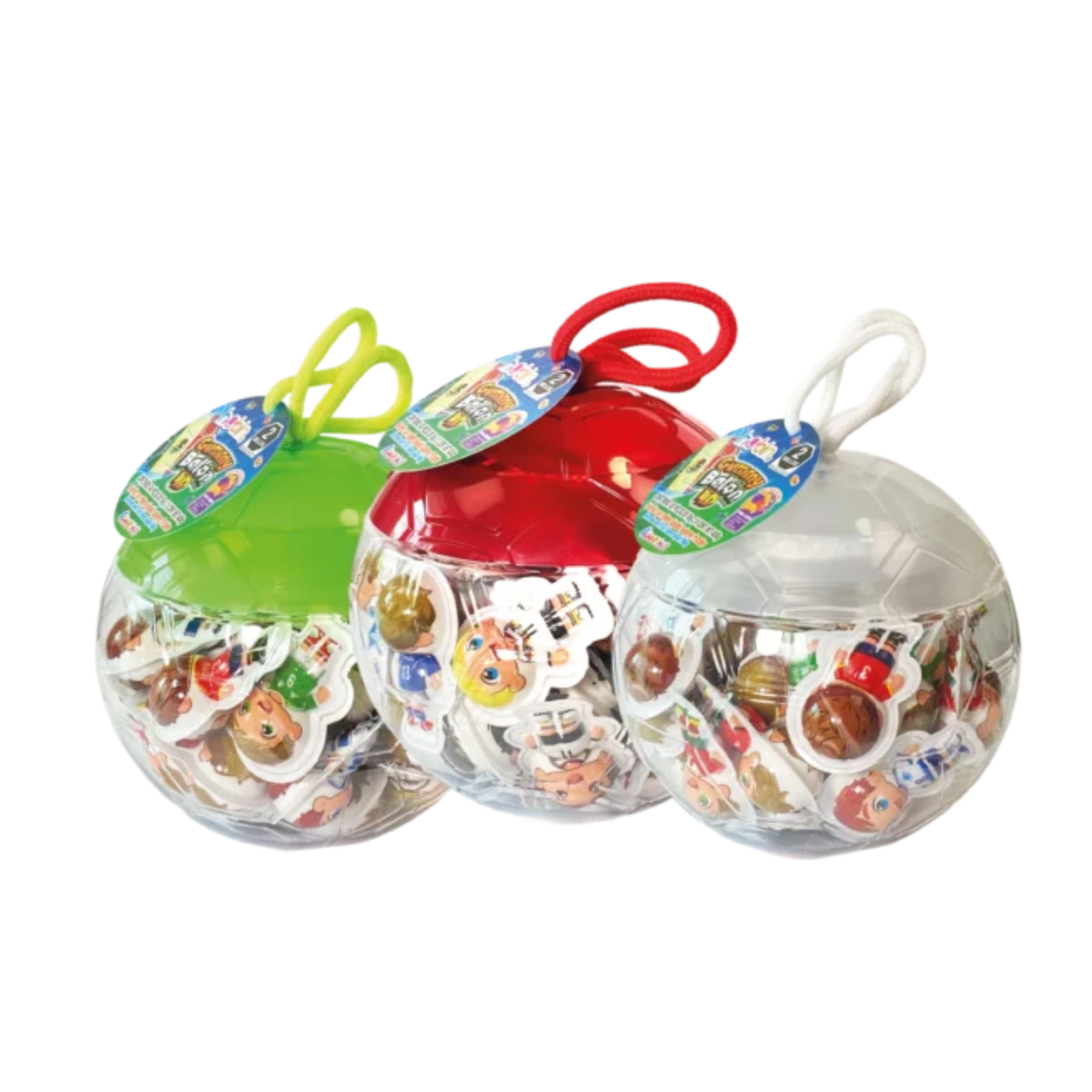 Gomitas Gummy Balón 4D Rellenos 10g HUBIN Vitrolero c/40