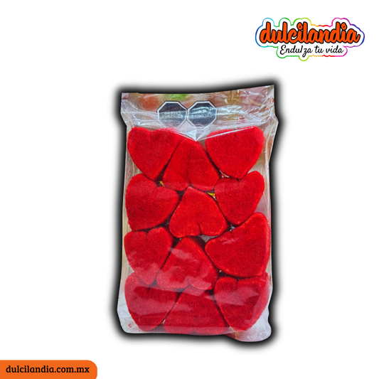 Bombones Malvaviscos con Gragea Malvabin Corazón Grande 30g HUBIN Bolsa c/12