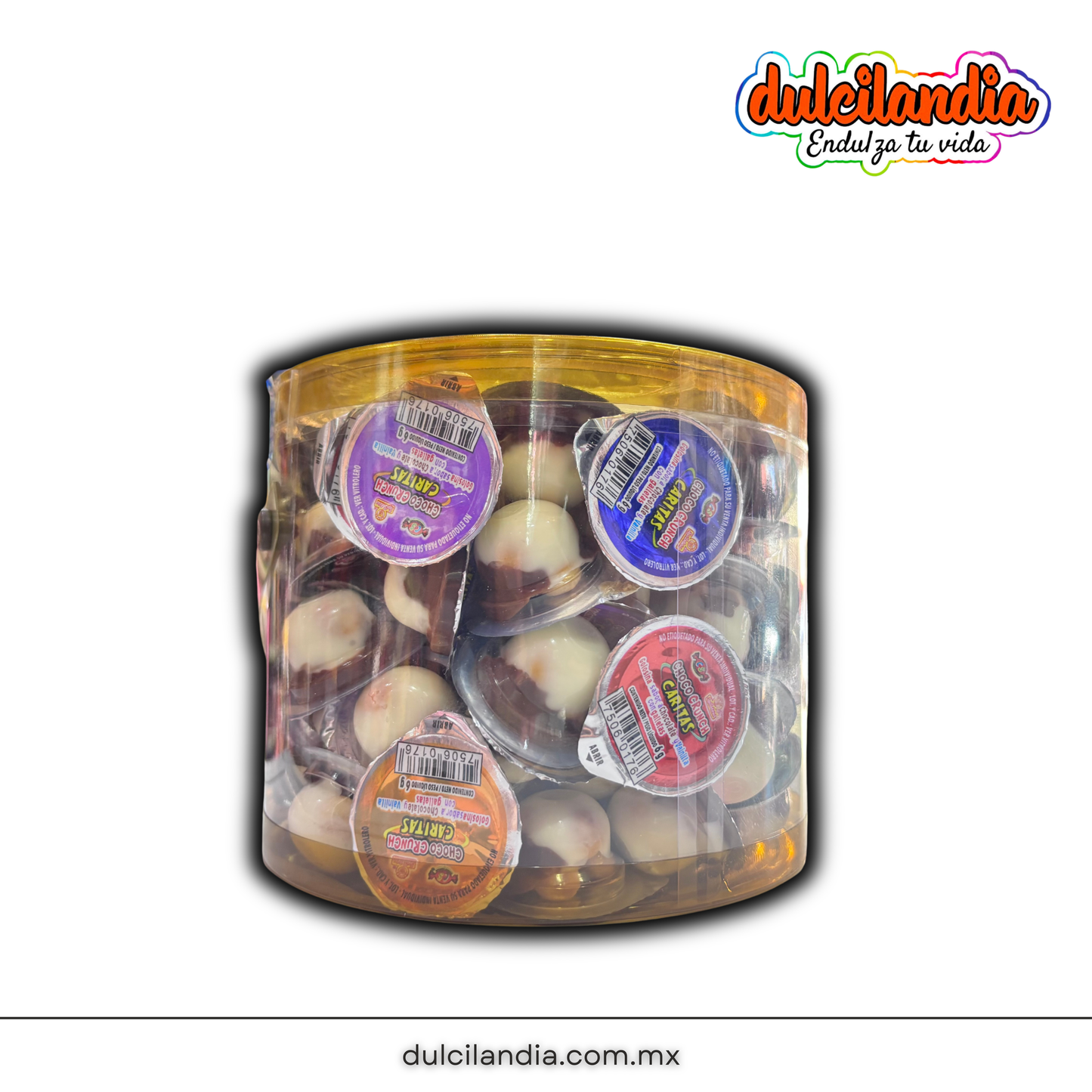 Choco Crunch Caritas 6g LAS DELICIAS Estuche c/100