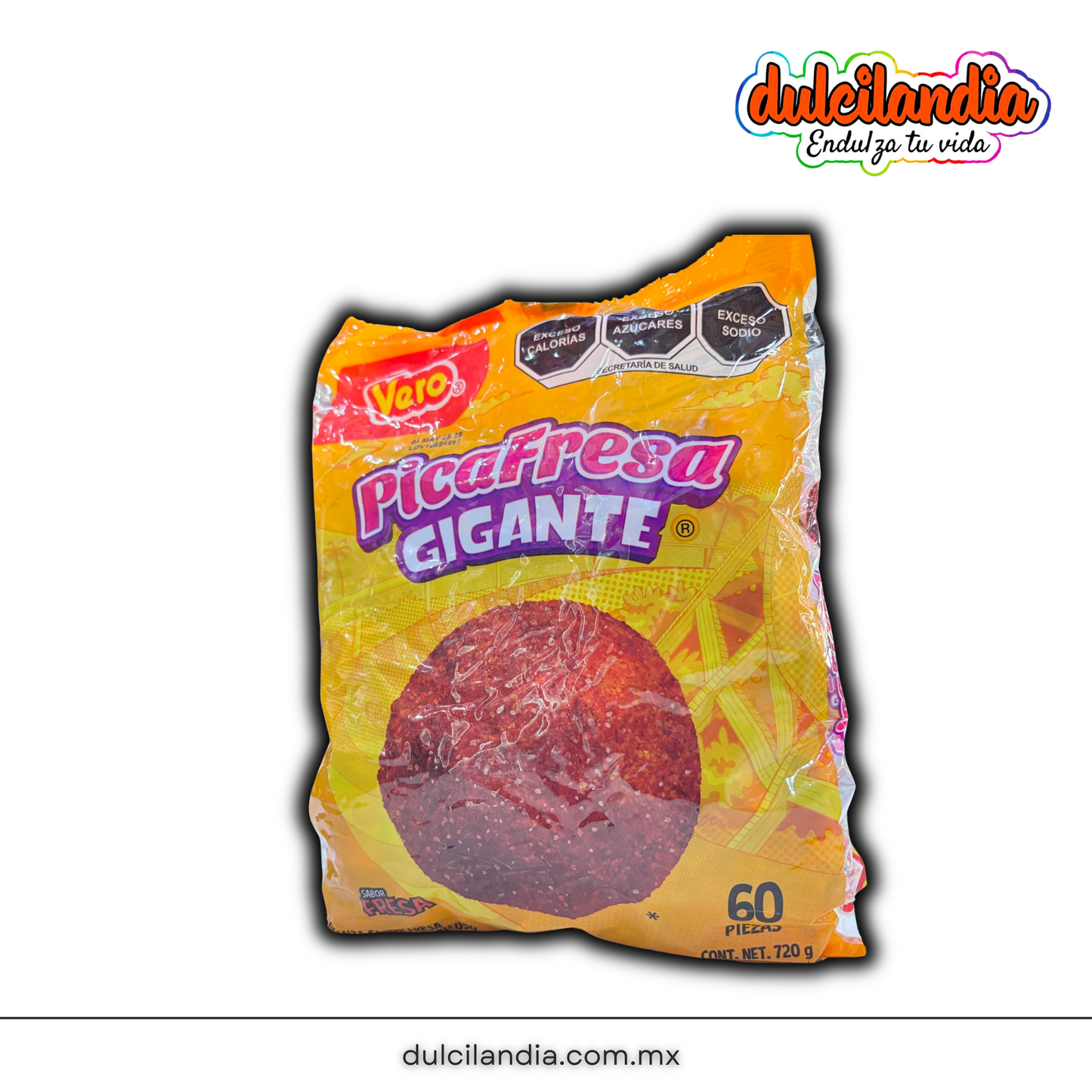 PicaFresa Gigante 12g VERO Bolsa c/60