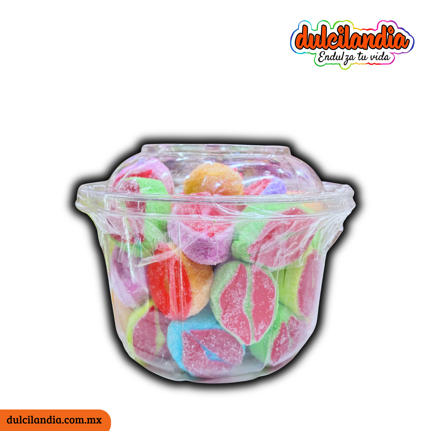 Malvavisco / Bombón con Gomita Besos D’ELIZ Charola c/45