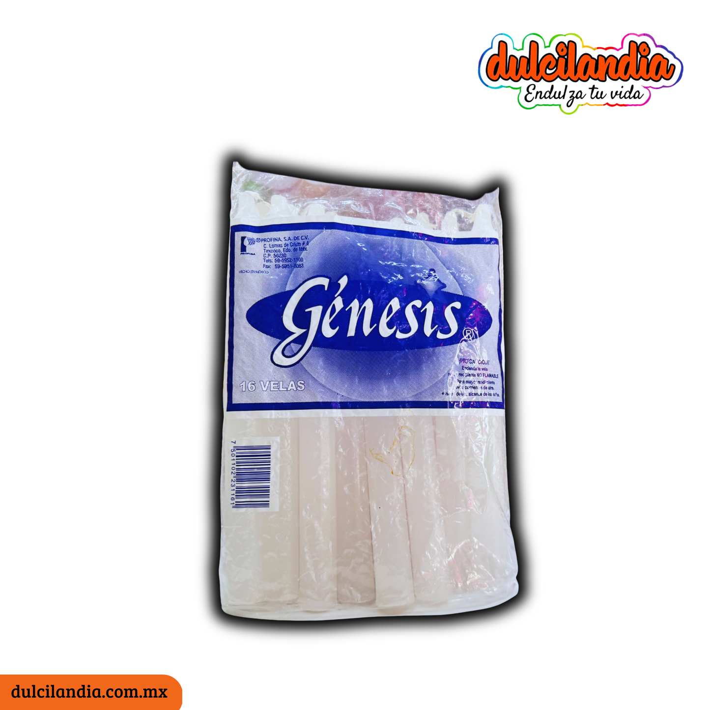 Velas de Parafina Génesis No.80 PROFINA Bolsa c/16