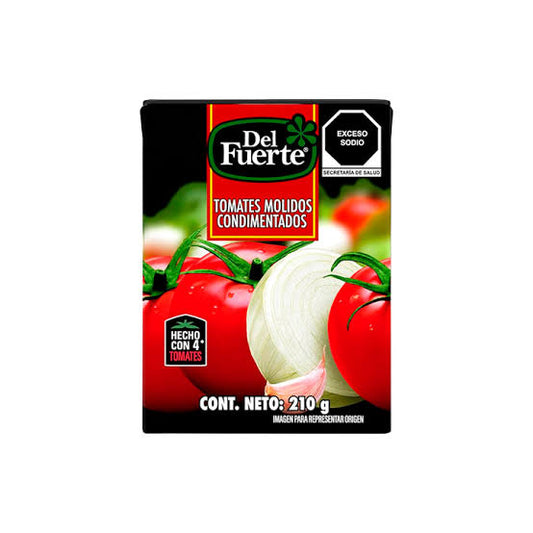 Puré de Tomates Molidos Condimentados DEL FUERTE TetraPack 210g