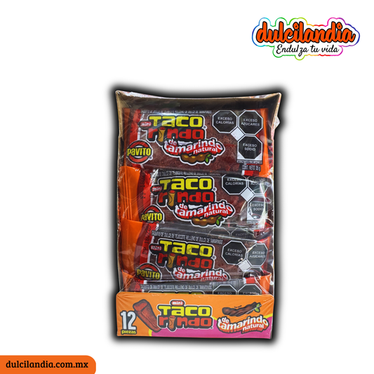 Mini Tacorindo Relleno Tamarindo 35g PAVITO Caja c/12