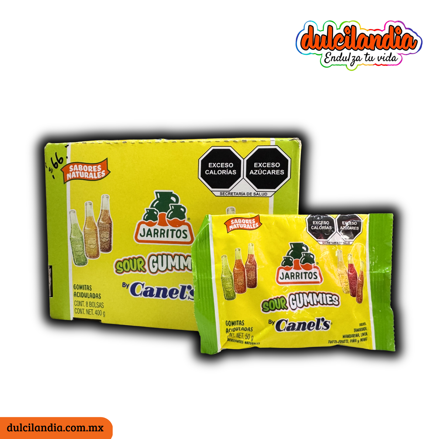 Gomitas Jarritos Sour Gummies Aciduladas Sobres 50g CANEL’S Caja c/8