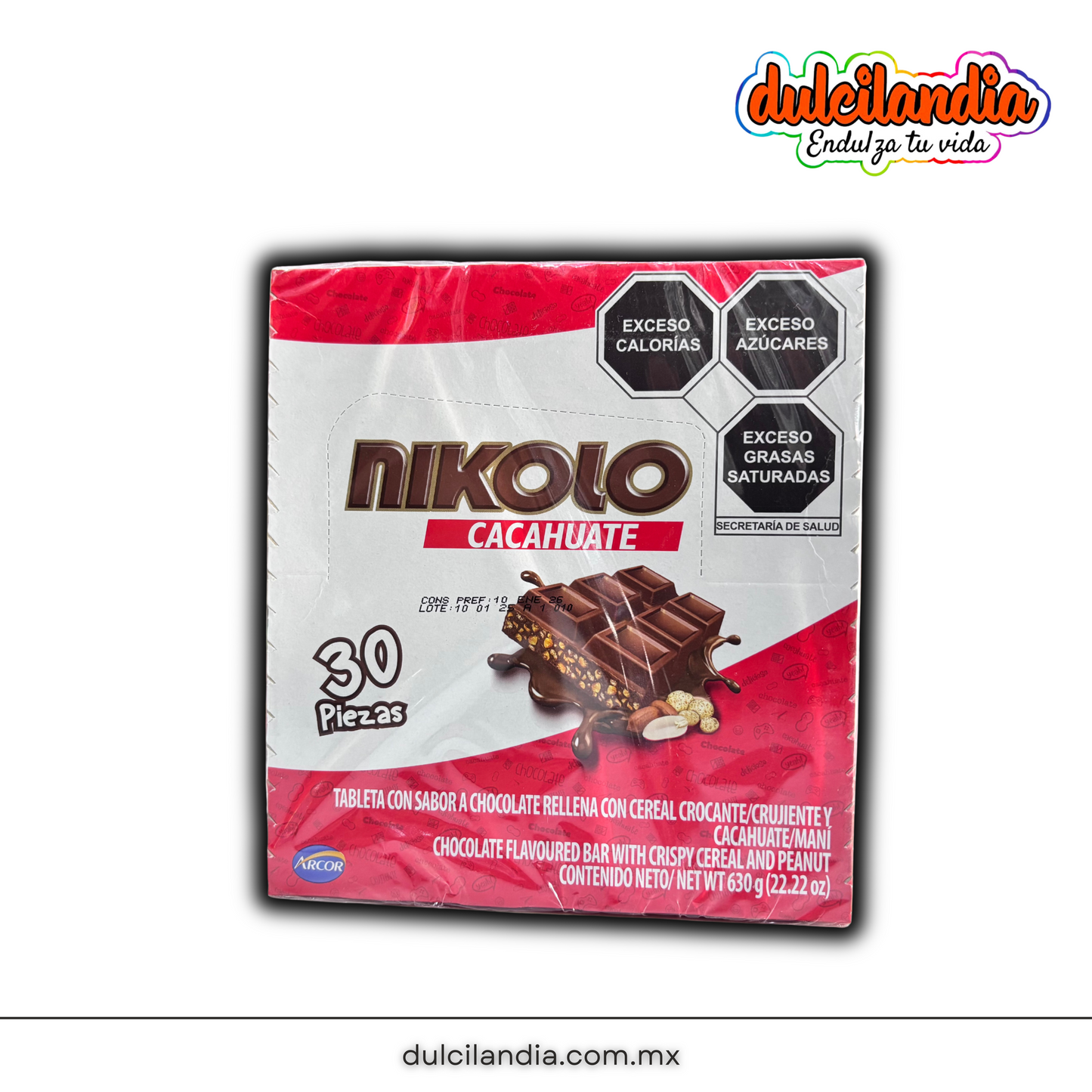 Chocolates Nikolo Cacahuate ARCOR Caja c/30 – Dulcilandia Dulcería