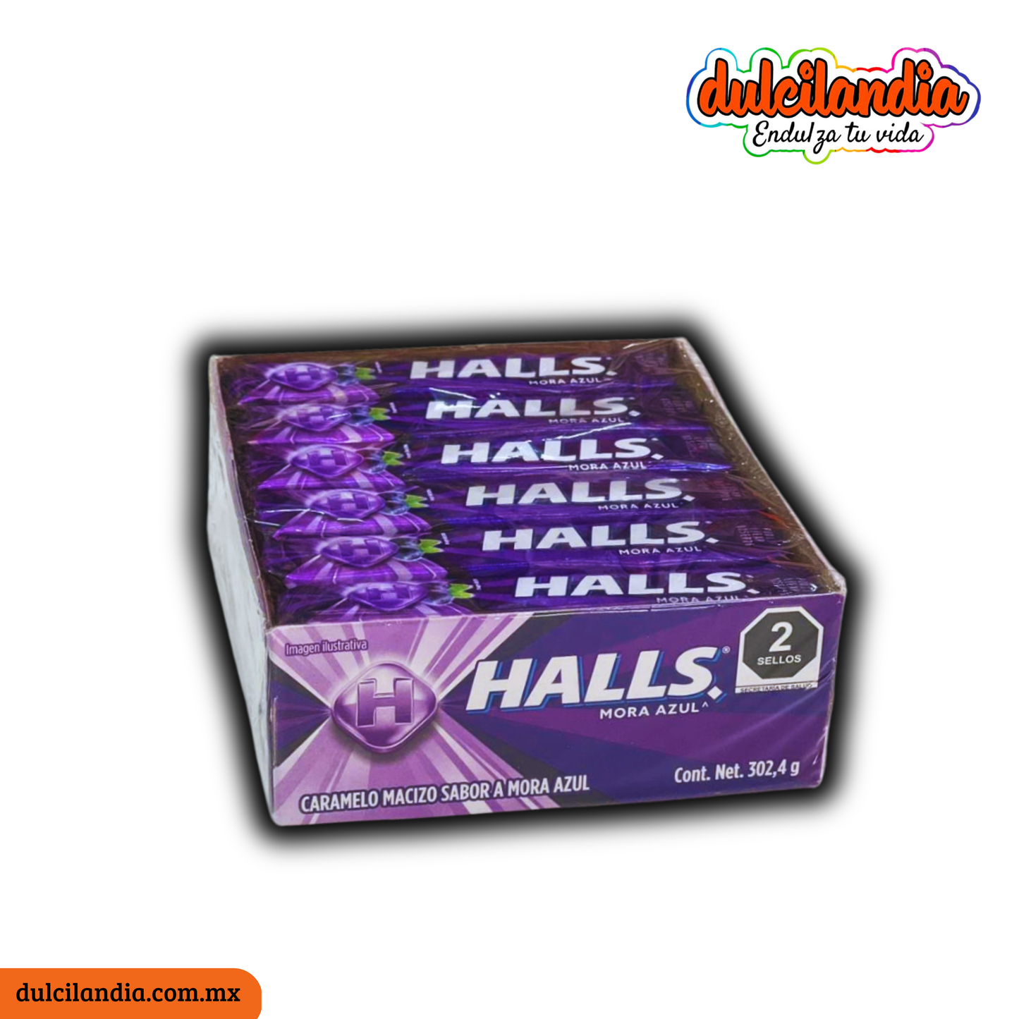 Pastillas Halls Mora Azul MONDELĒZ Caja c/12