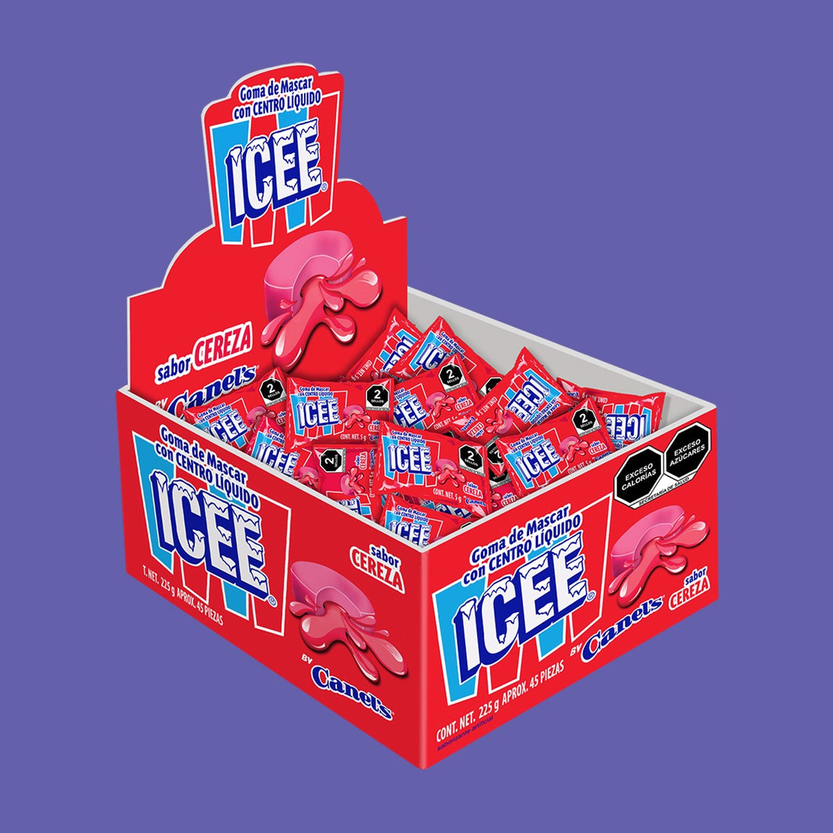 Chicles ICEE Cereza 5g CANEL’S Caja c/45