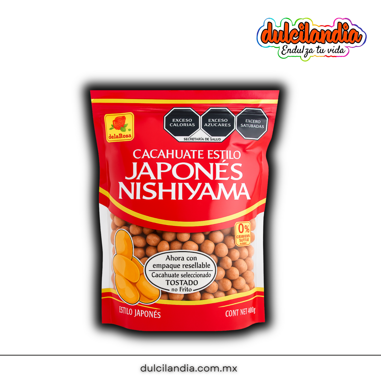 Cacahuate Japonés DE LA ROSA Bolsa 800g