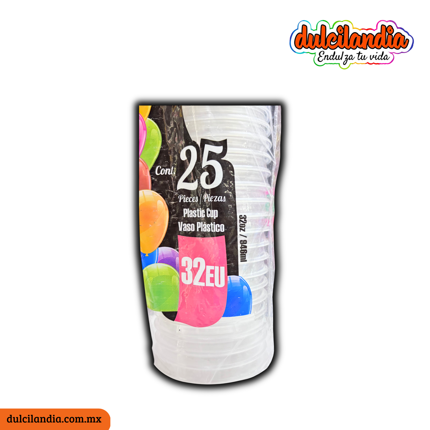 Vasos Plásticos 32EU REYMA Empaque c/25