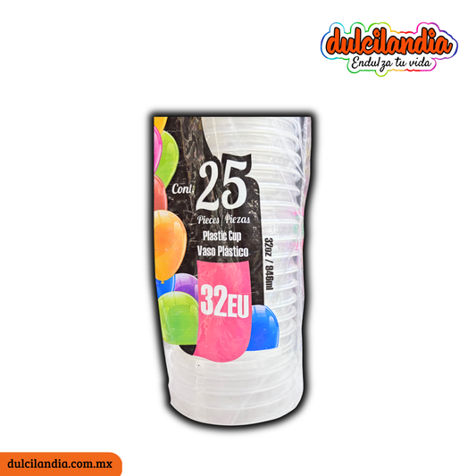 Vasos Plásticos 32EU REYMA Empaque c/25
