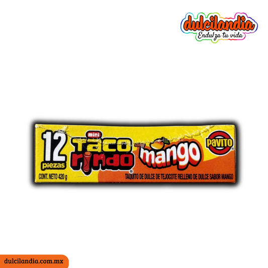 Mini Tacorindo Relleno Mango 35g PAVITO Caja c/12