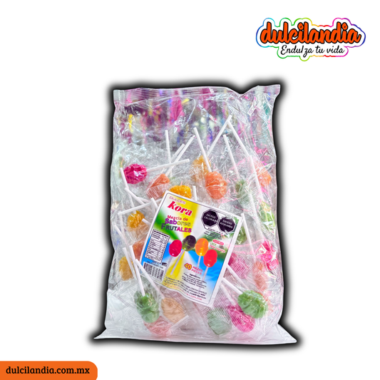 Paletas Bola Surtida KORA Bolsa c/40