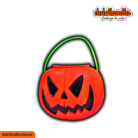 Calabazas de Plástico Dulceros Medianas HALLOWEEN