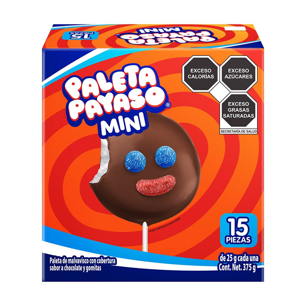 Paleta Payaso Mini 25g RICOLINO Caja c/15