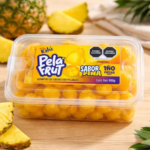 Gomitas Pelables Pela Frut Piña KALÚ Exhibidor c/160