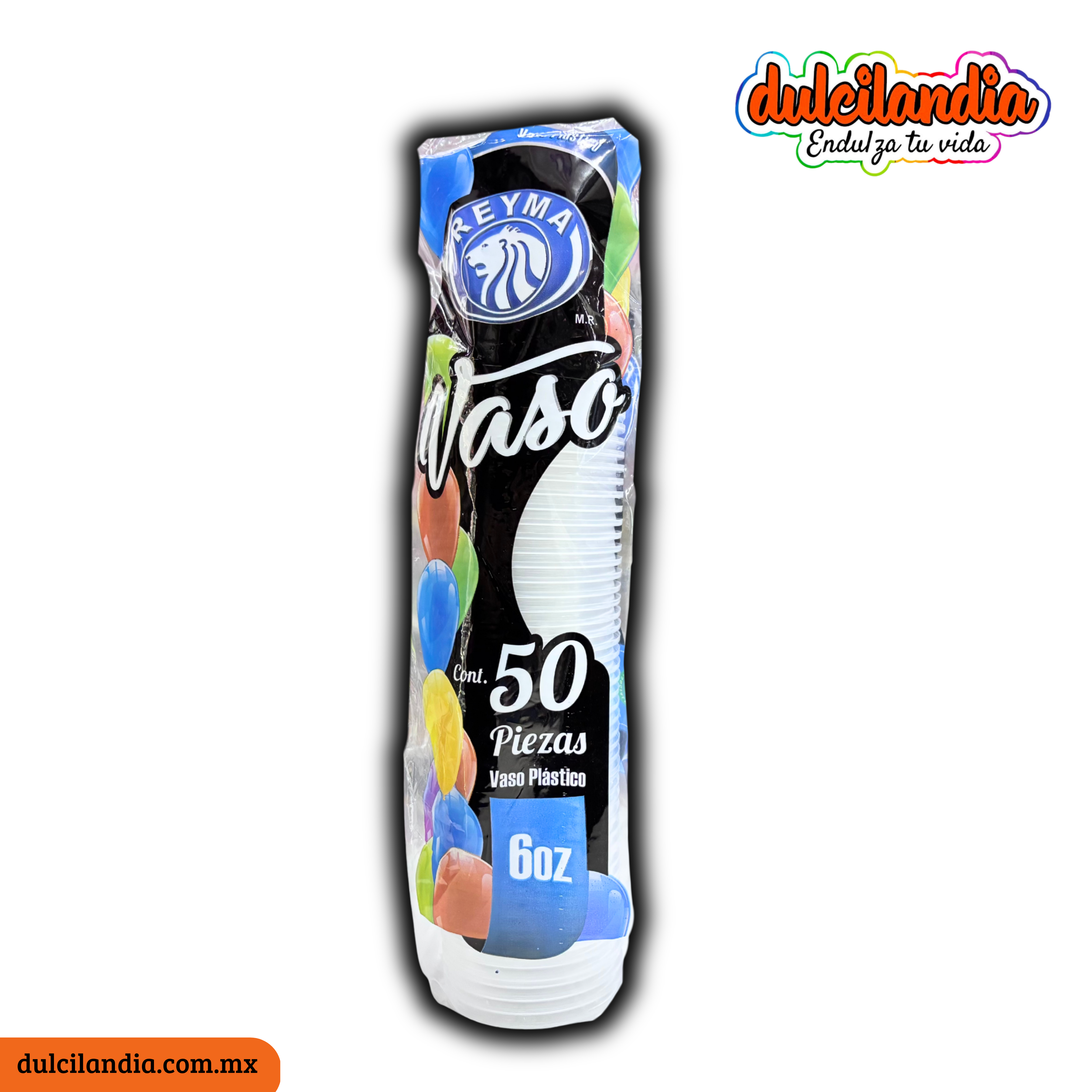 Vasos Plásticos 6oz REYMA Empaque c/50 – Dulcilandia Dulcería