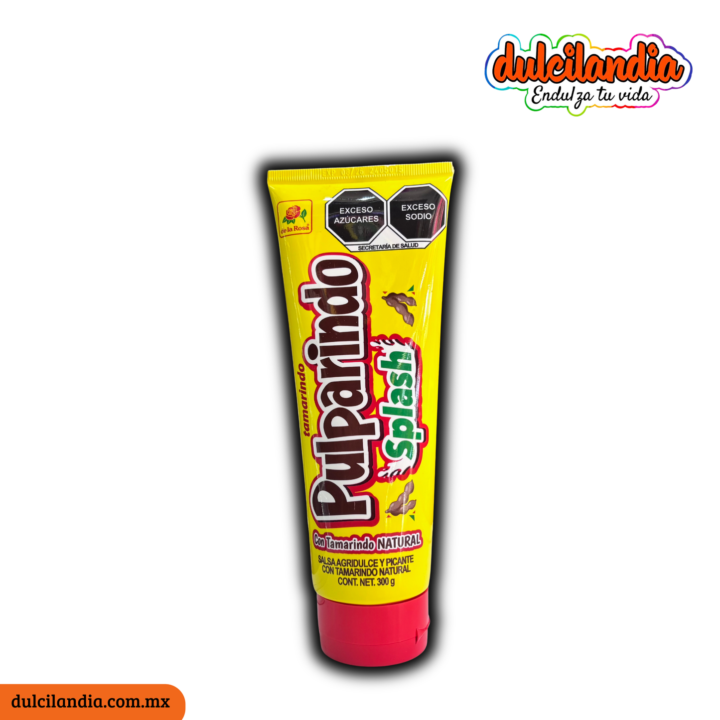 Salsa Pulparindo Splash Tamarindo DE LA ROSA Botella 300g