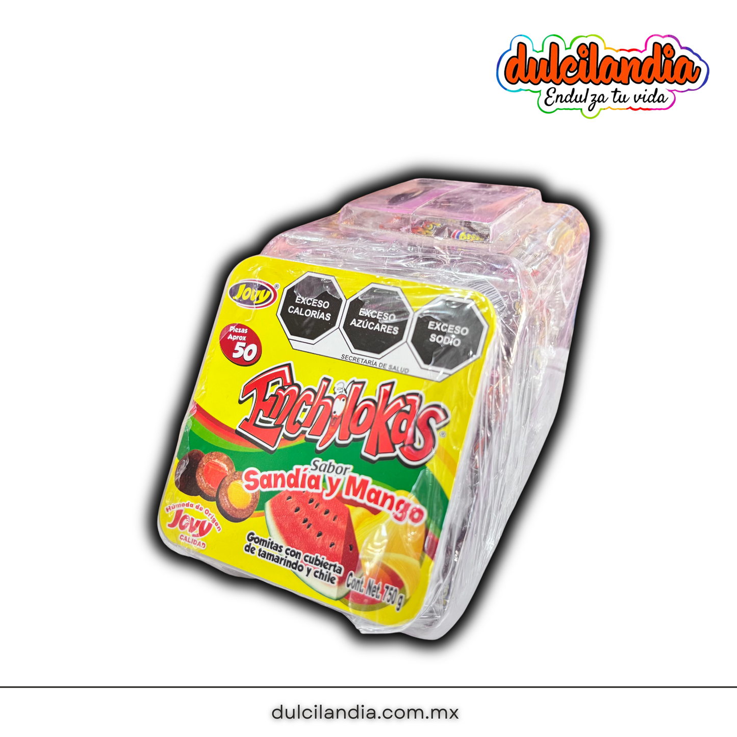 Gomitas Enchilokas Sandía y Mango 15g JOVY Vitrolero c/50