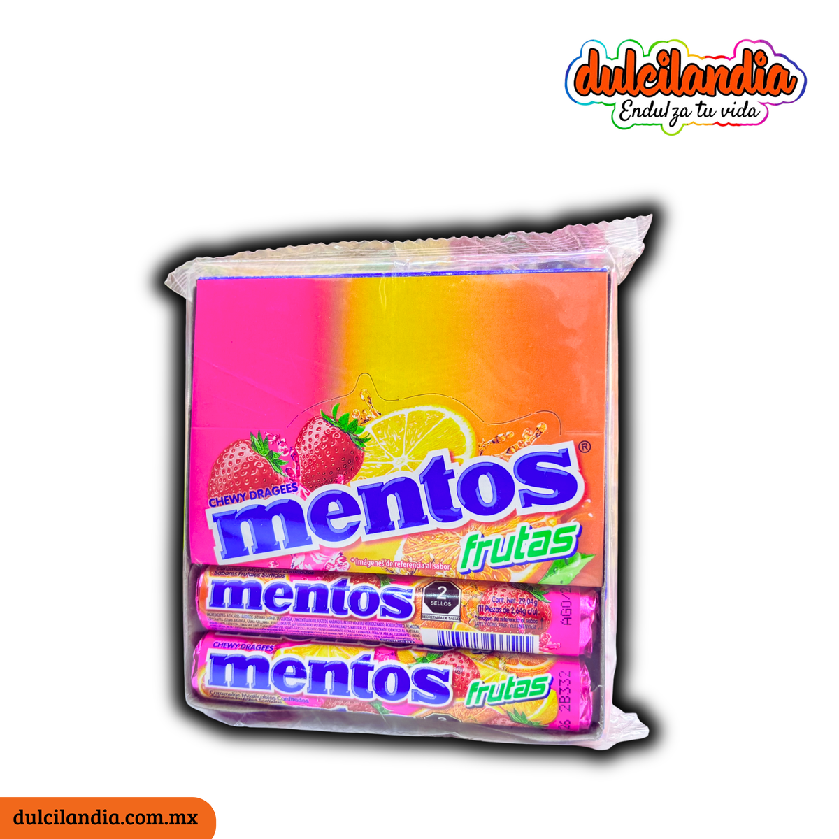 Kreatives Bild zu Mentos Frutas 29g PERFETTI VAN MELLE Caja c/12 – Dulcilandia Dulcería Mentos Frutas 29g PERFETTI VAN MELLE Caja c/12 – Dulcilandia Dulcería Bildidee