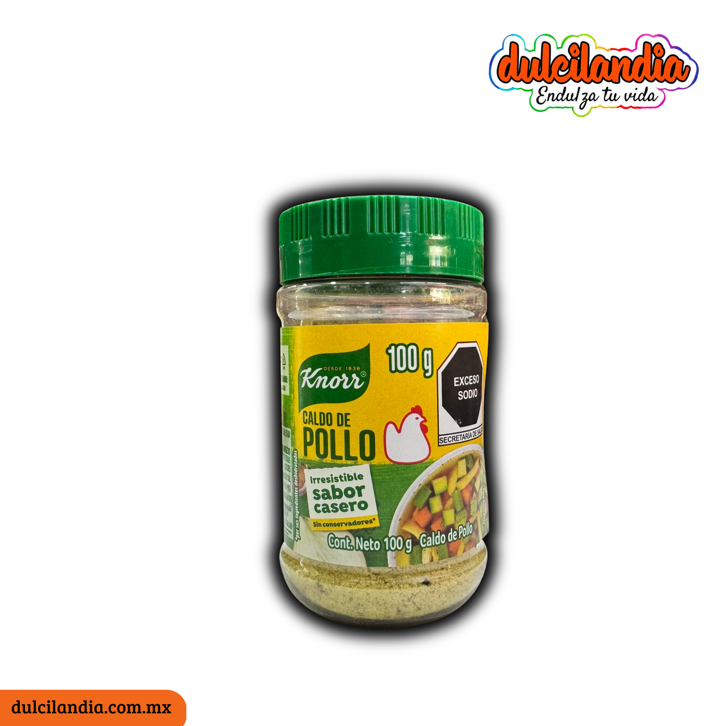 Sazonador Caldo de Pollo Suiza KNORR Frasco 100g