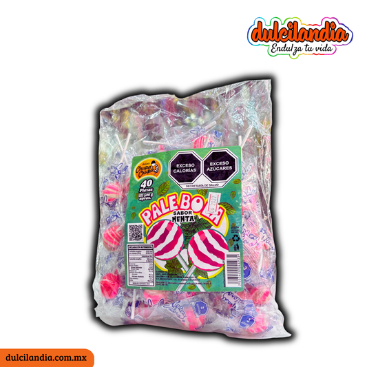 Paletas Palebola Menta 12.5g CHUPA CHUPA Bolsa c/40