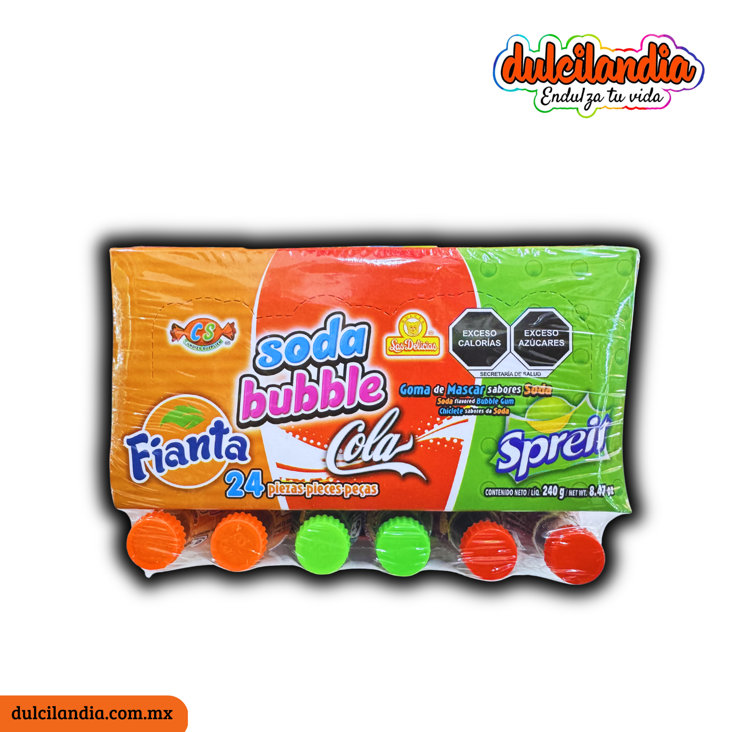Chicles Soda Bubble Surtido 10g LAS DELICIAS Exhibidor c/24