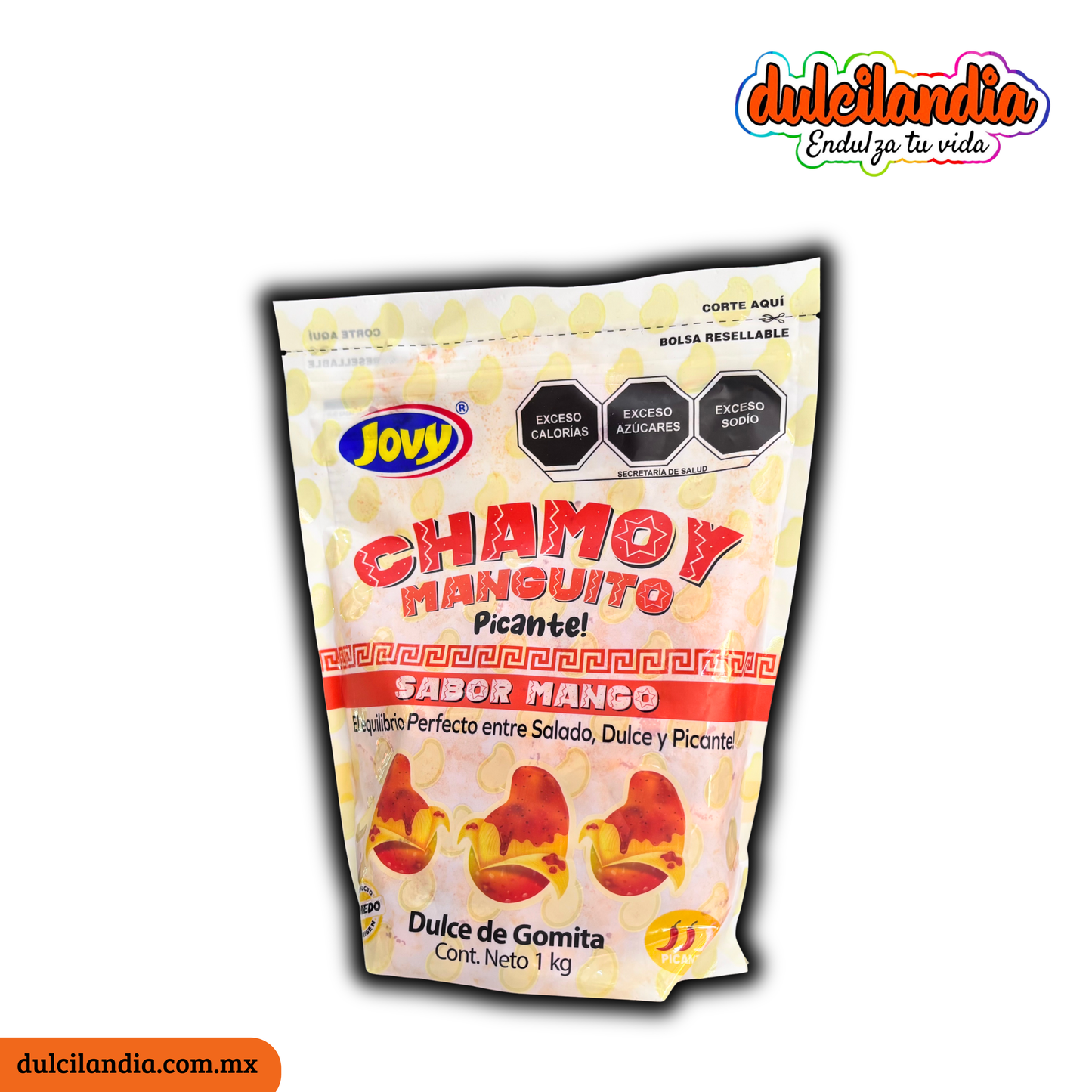 Gomitas Chamoy Manguito Picante Enchilado JOVY Bolsa 1Kg