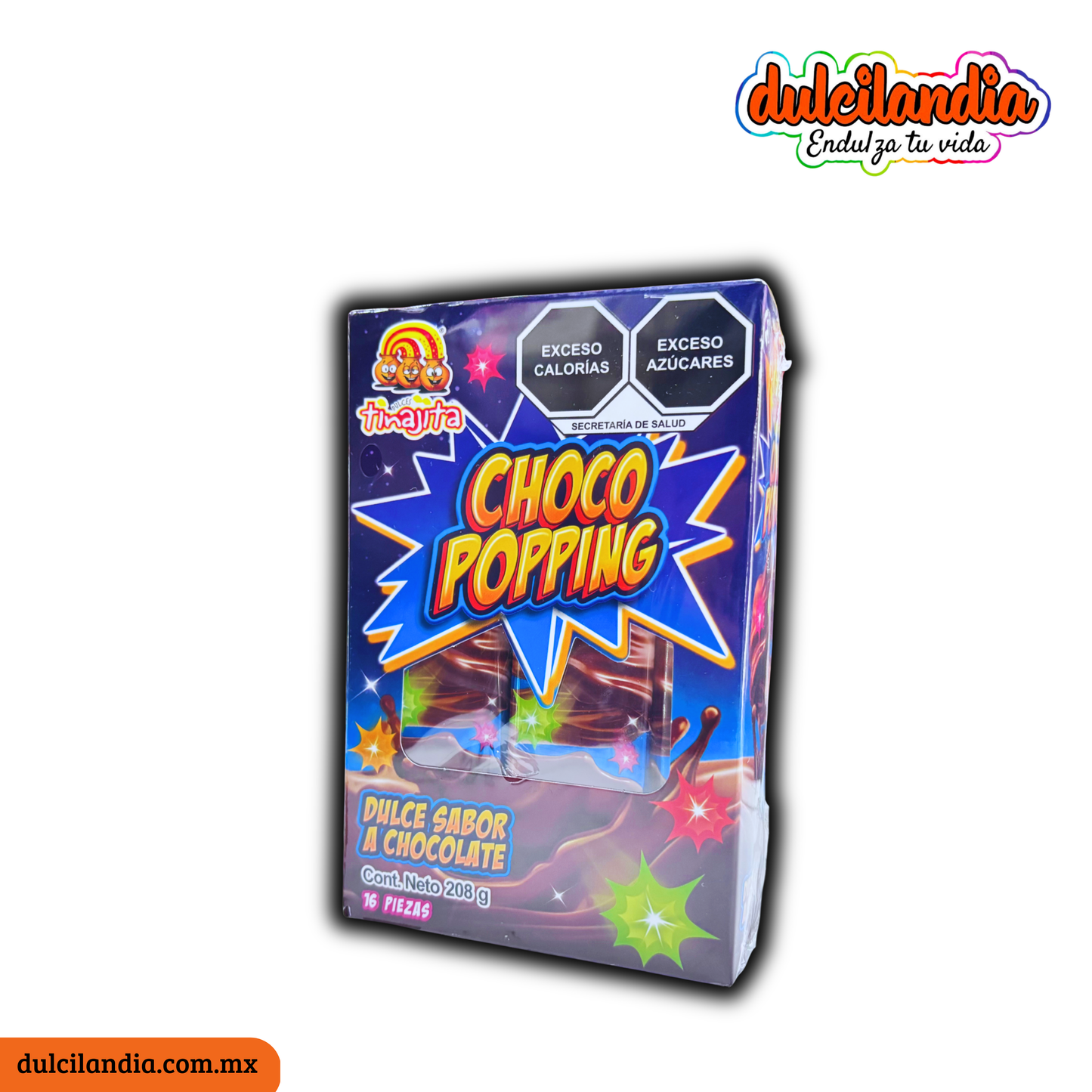 Dulce Tronador Choco Popping 13g TINAJITA Caja c/16