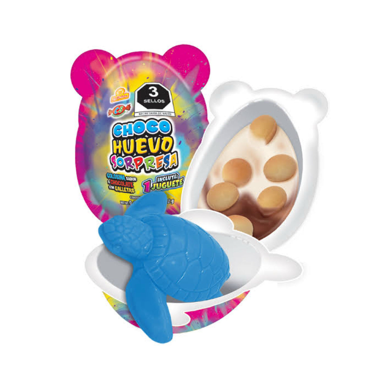 Choco Huevo Sorpresa con Juguete Surtido LAS DELICIAS Caja c/24