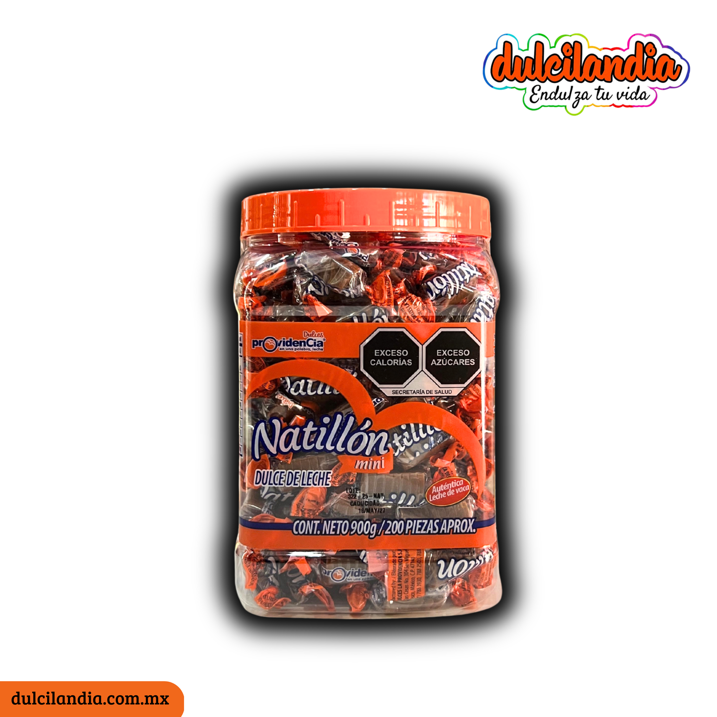 Dulce de Leche Natillón Mini 5g PROVIDENCIA Vitrolero c/200