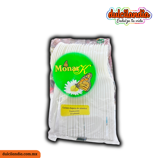 Cucharas Soperas Desechables MONARK Bolsa c/25