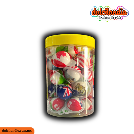 Gommy Rellenitax 3D Mundial 10g HUBIN Vitrolero c/30