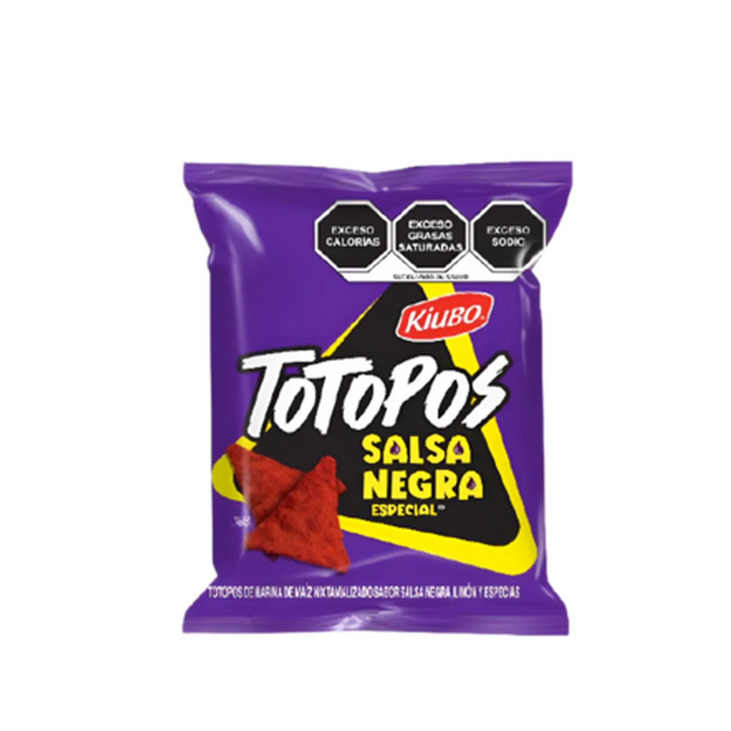 Totopos Salsa Negra Especial 40g KIUBO Bolsa c/10