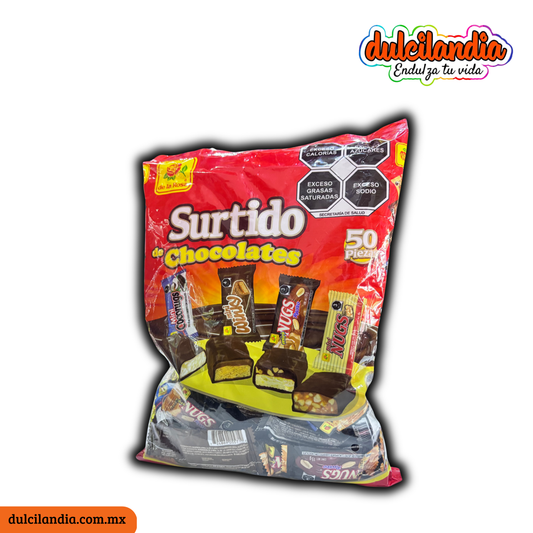 Surtido de Chocolates Minis DE LA ROSA Bolsa c/50