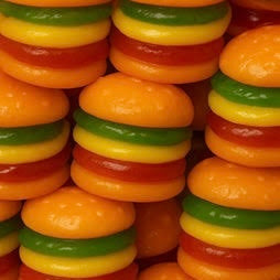 Gomitas Gummy Burger 9g CANDY BOX Vitrolero c/50