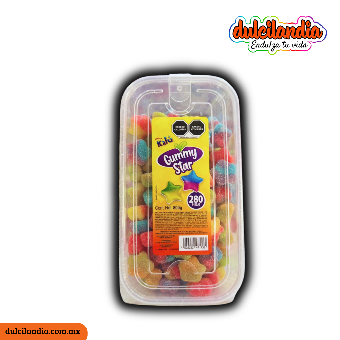 Gomitas Gummy Star Estrellas KALÚ Exhibidor c/165
