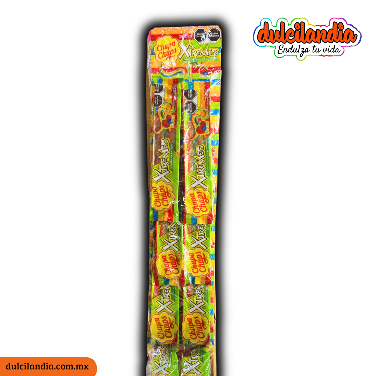 Gomitas Xtremes Arcoiris Acidulado 57g CHUPA CHUPS Tira c/8