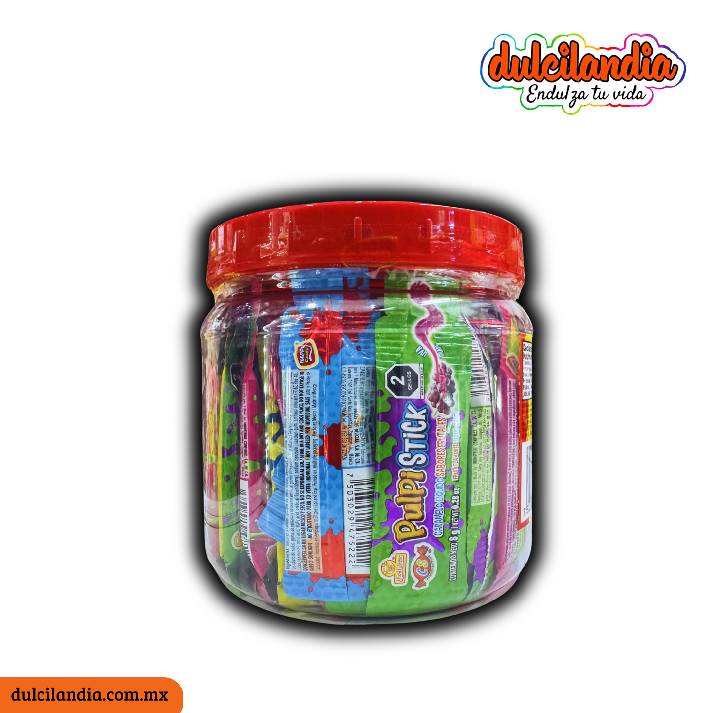 Pulpi Stick Caramelo Líquido Surtido 8g LAS DELICIAS c/60
