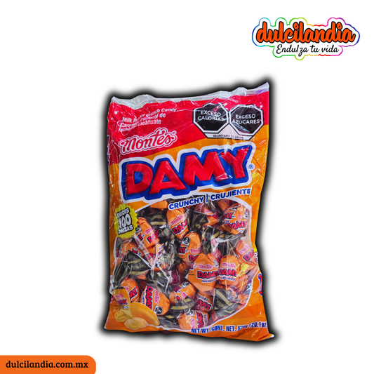 Caramelos Damy Cacahuate 5.7g MONTES Bolsa c/100