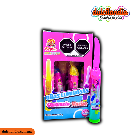 Caramelos Uñas Luminosas TINAJITA Caja c/16