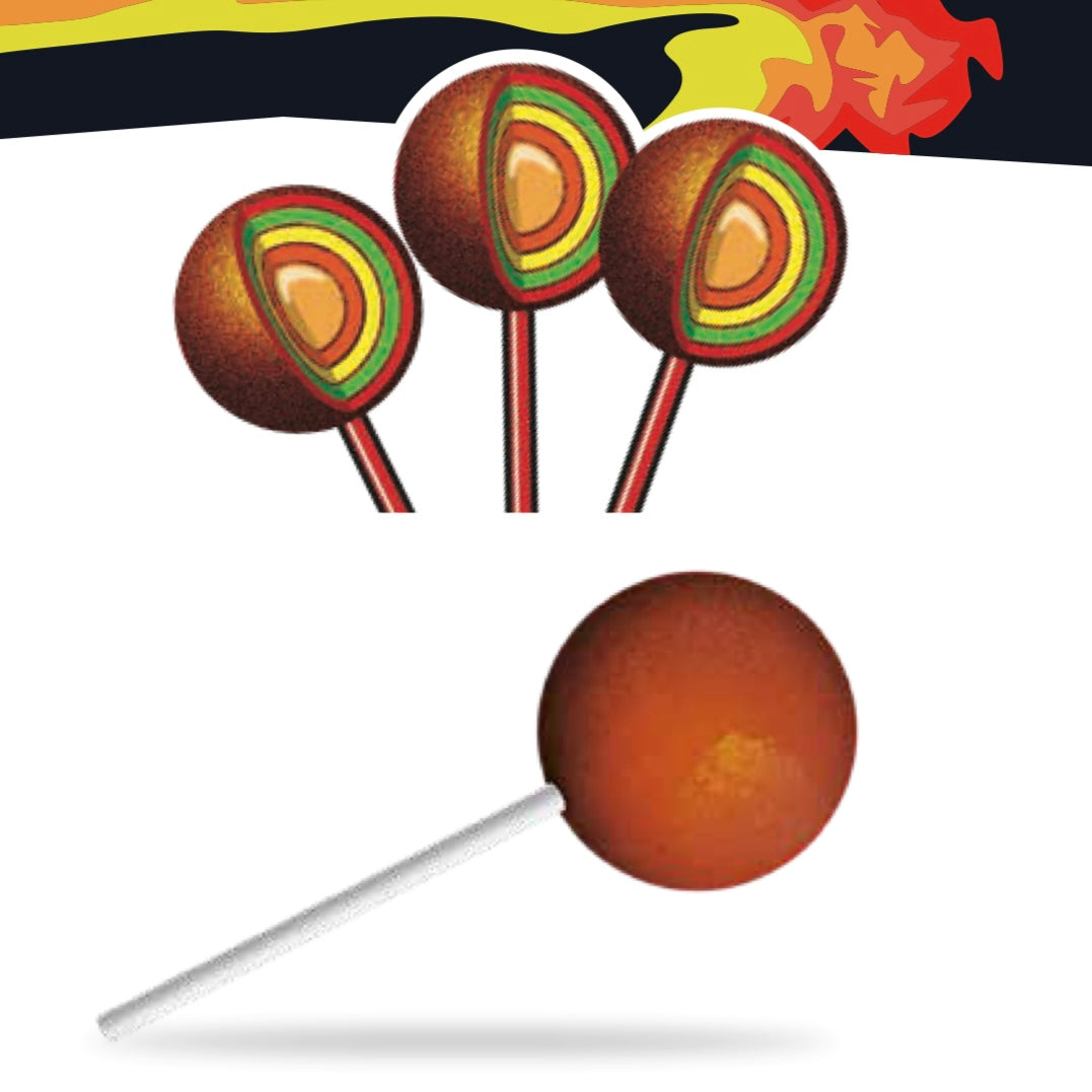 Paletas Pachicleta Fuego 26g CUANDA Tira c/10