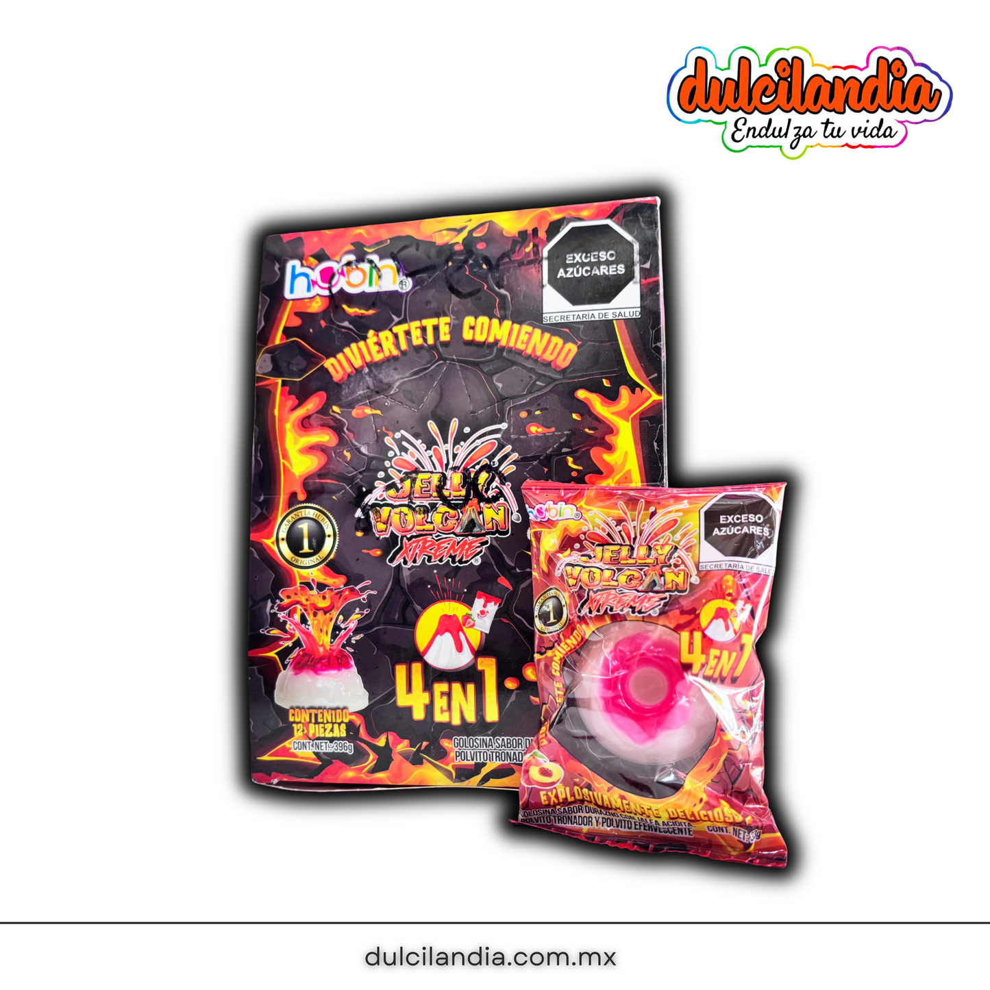 Jelly Volcán Extreme 33g HUBIN Caja c/12
