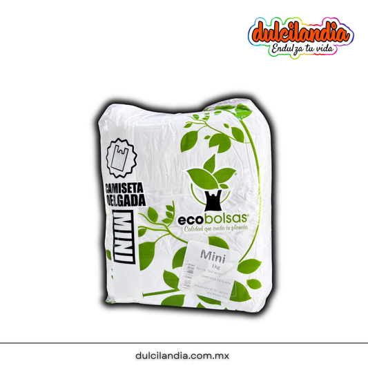 Bolsas Camiseta Mini 18x32cm Poliseda ECOBOLSAS Bolsa 1Kg