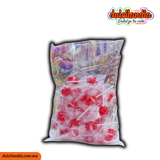 Paletas Bola Fresa KORA Bolsa c/40