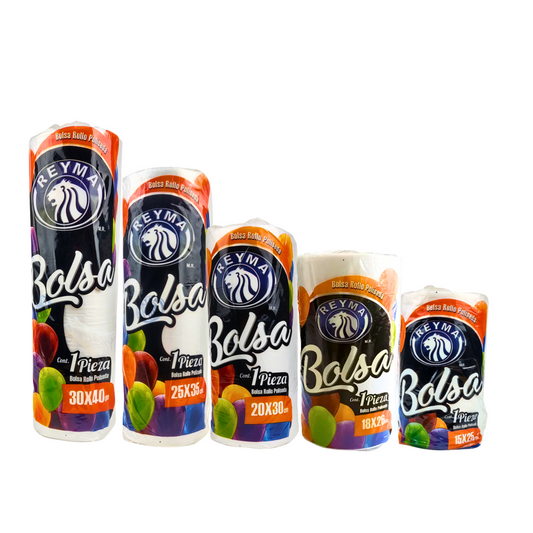 Bolsas Rollo 15x25 Poliseda REYMA (Precio x Kg)